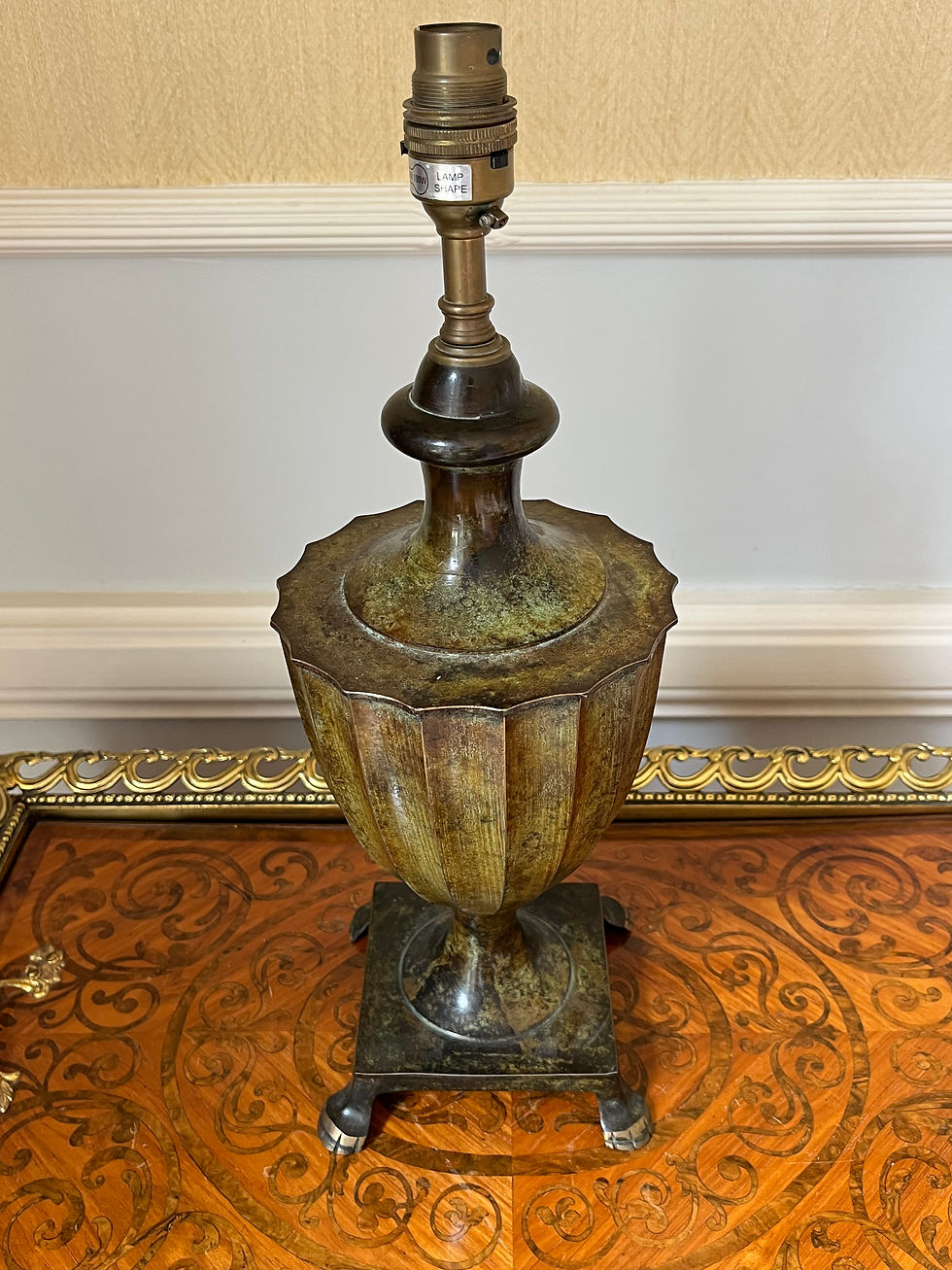 Thumbnail: A Painted Toleware Table Lamp