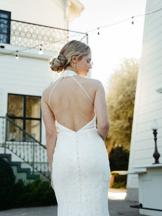 Stella York 7954 Fitted Halter Neck Wedding Dress Size 9 | Wedding  Belles.love