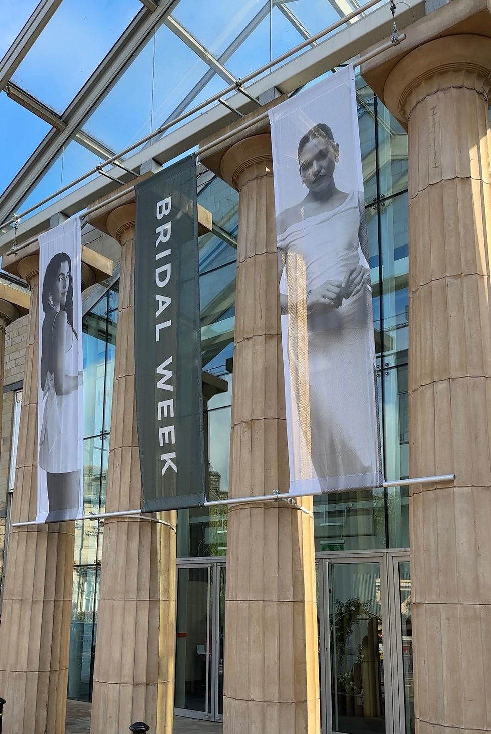 Wedding Belles Love team attending Harrogate Bridal Fashion Week to discover new wedding dress collections and bridal trends.
