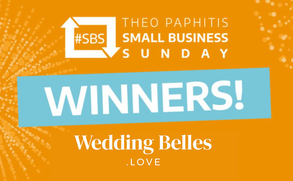 Wedding Belles Love proudly won the Theo Paphitis award in recognition of business success