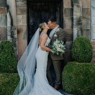 Wedding Belles Love bridal boutique bride Emily Jukes enjoying a beautiful summer wedding in Endon.