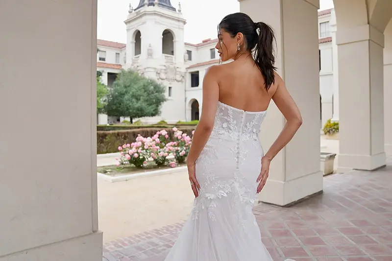 Stella York 7793 Alaska. Wedding Belles Love, Fitted Lace Floral Wedding Dress, Staffordshire Bridal Boutique, Wedding Dresses Stoke On Trent, Wedding Dresses Newcastle Under Lyme.