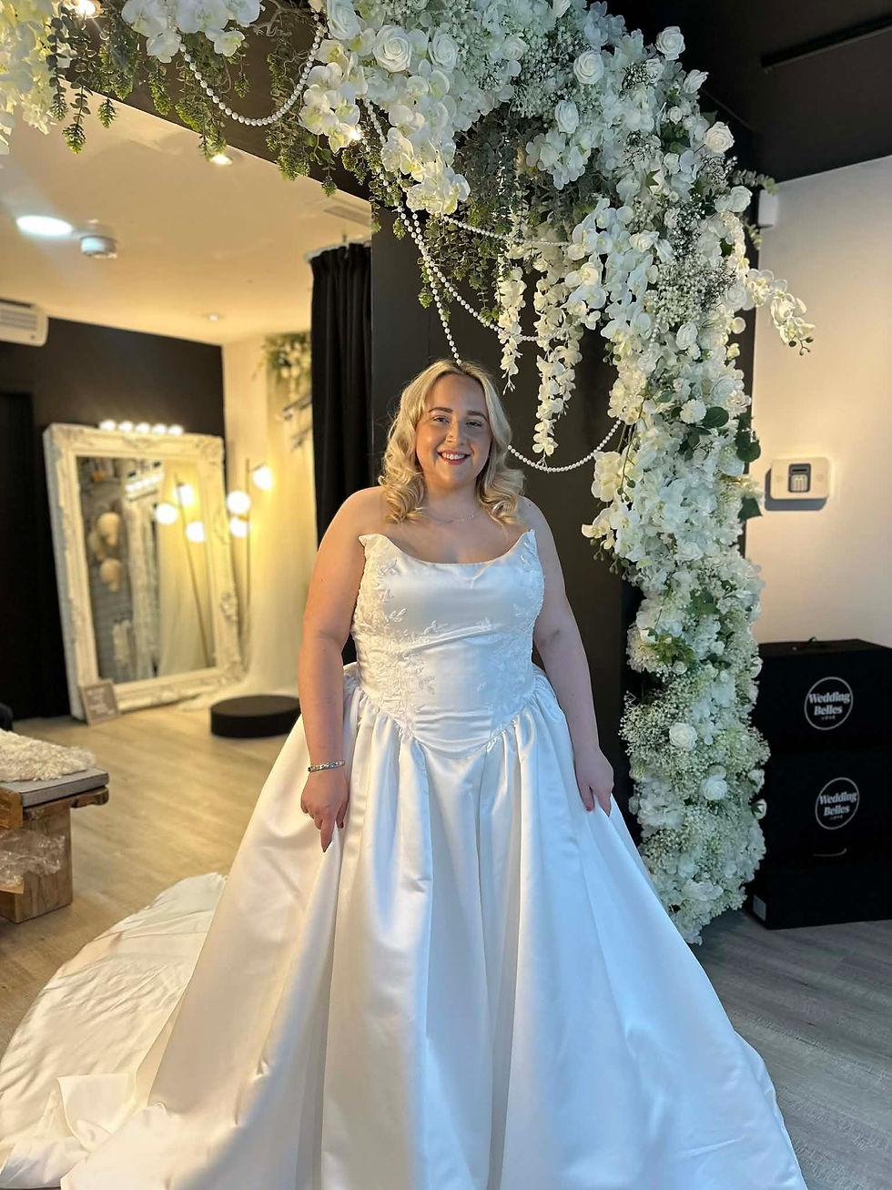 Beautiful luxury bridal gown at Wedding Belles Love Stone Staffordshire