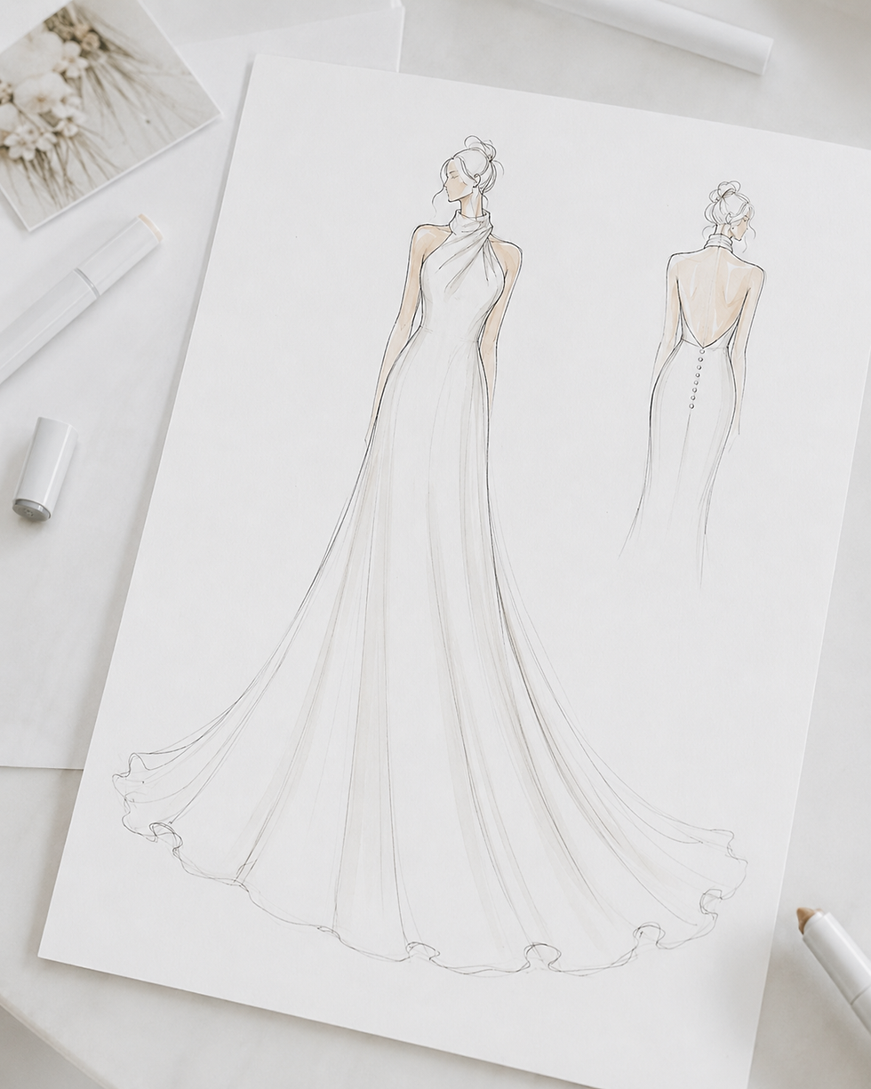 Timeless bridal gown at exclusive boutique in Stone Staffordshire