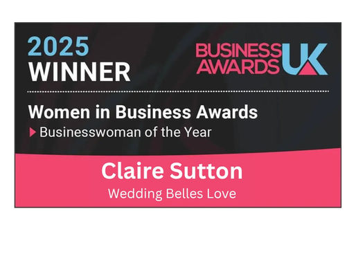 Claire Sutton Wins Businesswoman of the Year at UK Business Awards 2025 wedding belles love