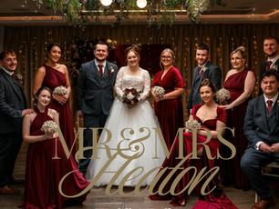 Curvy bride in a wedding dress at Wedding Belles Love boutique in Stone, Staffordshire