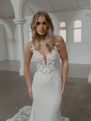 Wedding Belles Love Bridal Boutique, Madi Lane Samson, Wedding Dresses Near Me, Staffordshire, Wedding Dresses Near Crewe, Modern Fitted Wedding Dress With Train , Traditional Wedding Dress