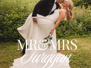 Bride wearing Arabella by Mavery Hugh wedding dress at Wedding Belles Love.