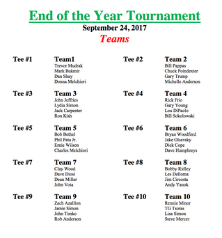 End of Year Teams
