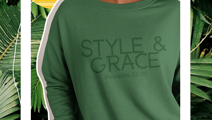 Style & Grace Kelly Green Sweatshirt
