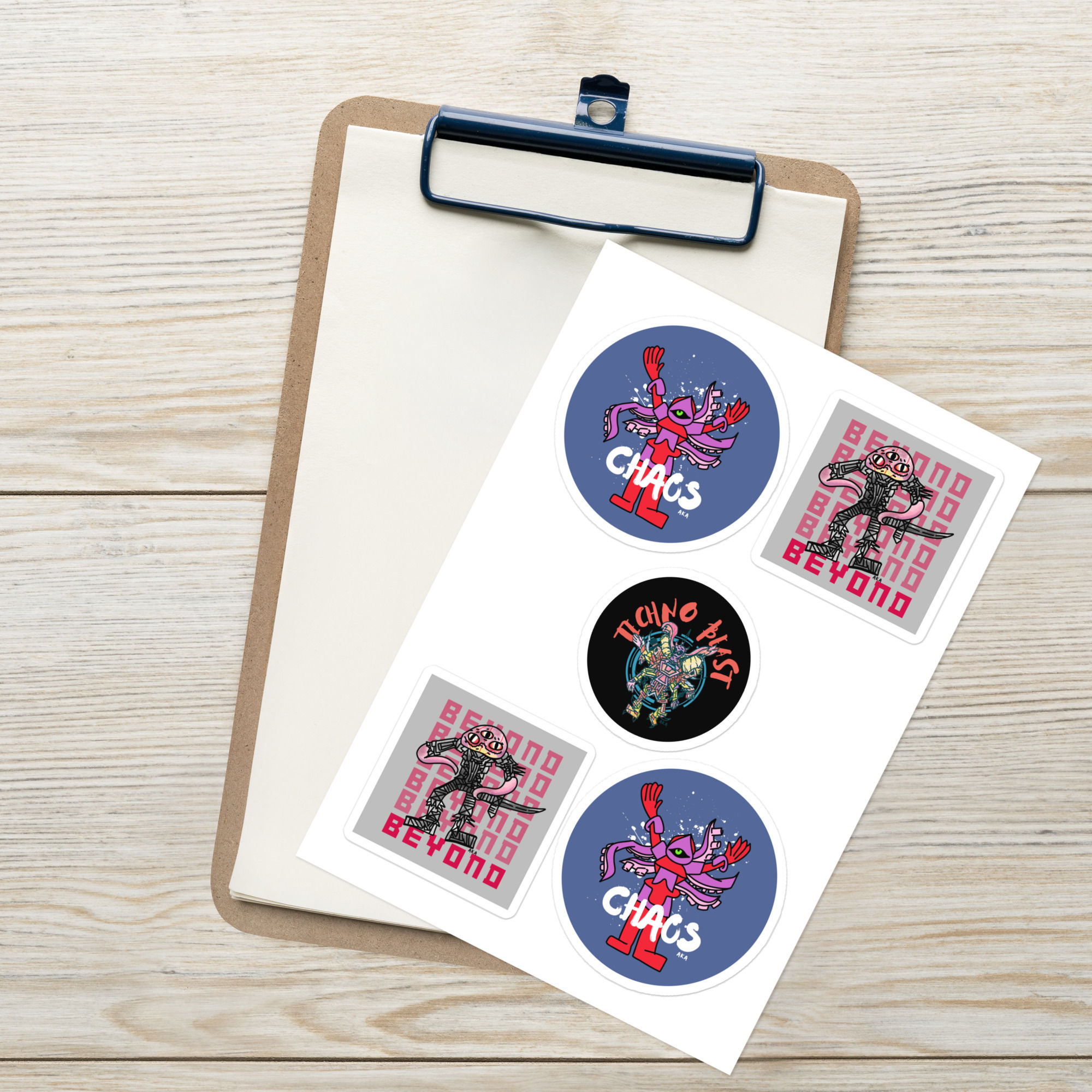 AKA Chaos theme Sticker sheet