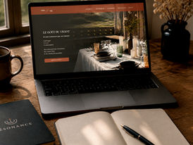 résultat en image du nouveau site internet Enjoy Trip sur un ordinateur