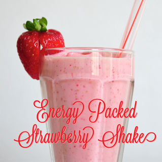 Energy Packed Strawberry Shake