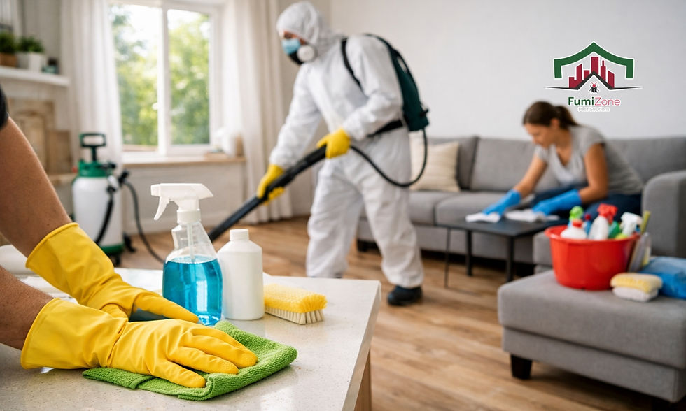 Limpieza profunda después de una fumigación: pasos recomendados