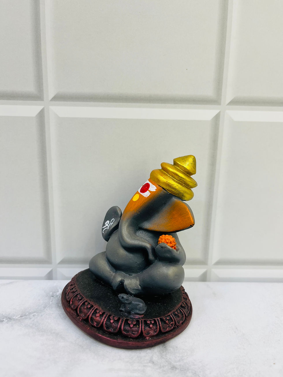 Thumbnail: Antique Ganpati 4" (OZ 048)