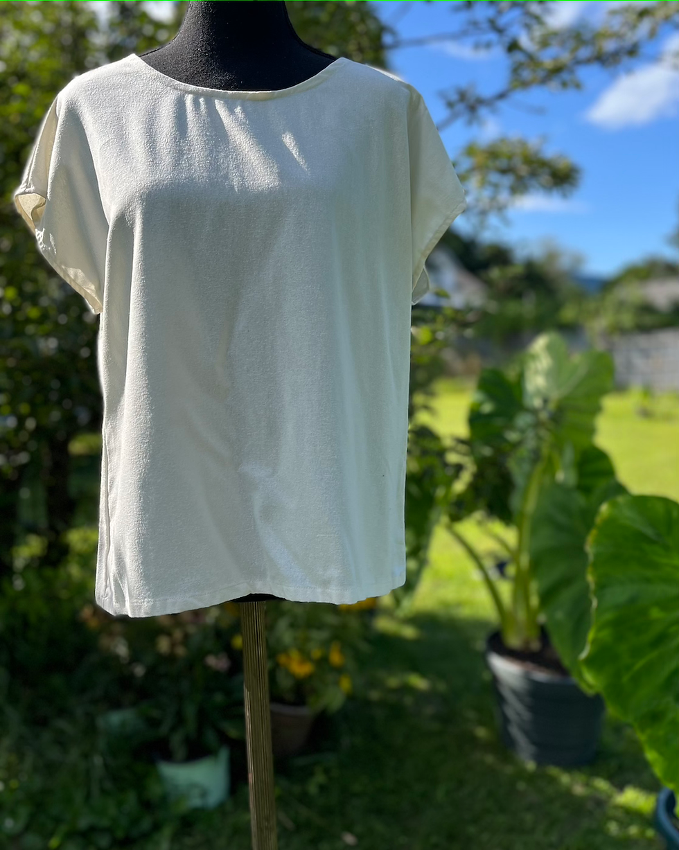 Thumbnail: raw silk top: medium