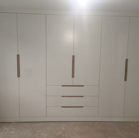 Elevate Your Space with New Oak Interior Inlay Handles for Modern White Wardrobes