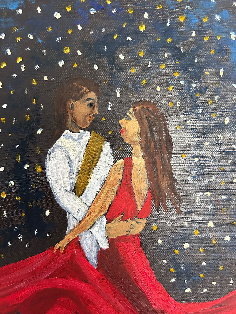Dancing with the King by Artist Susan Santos