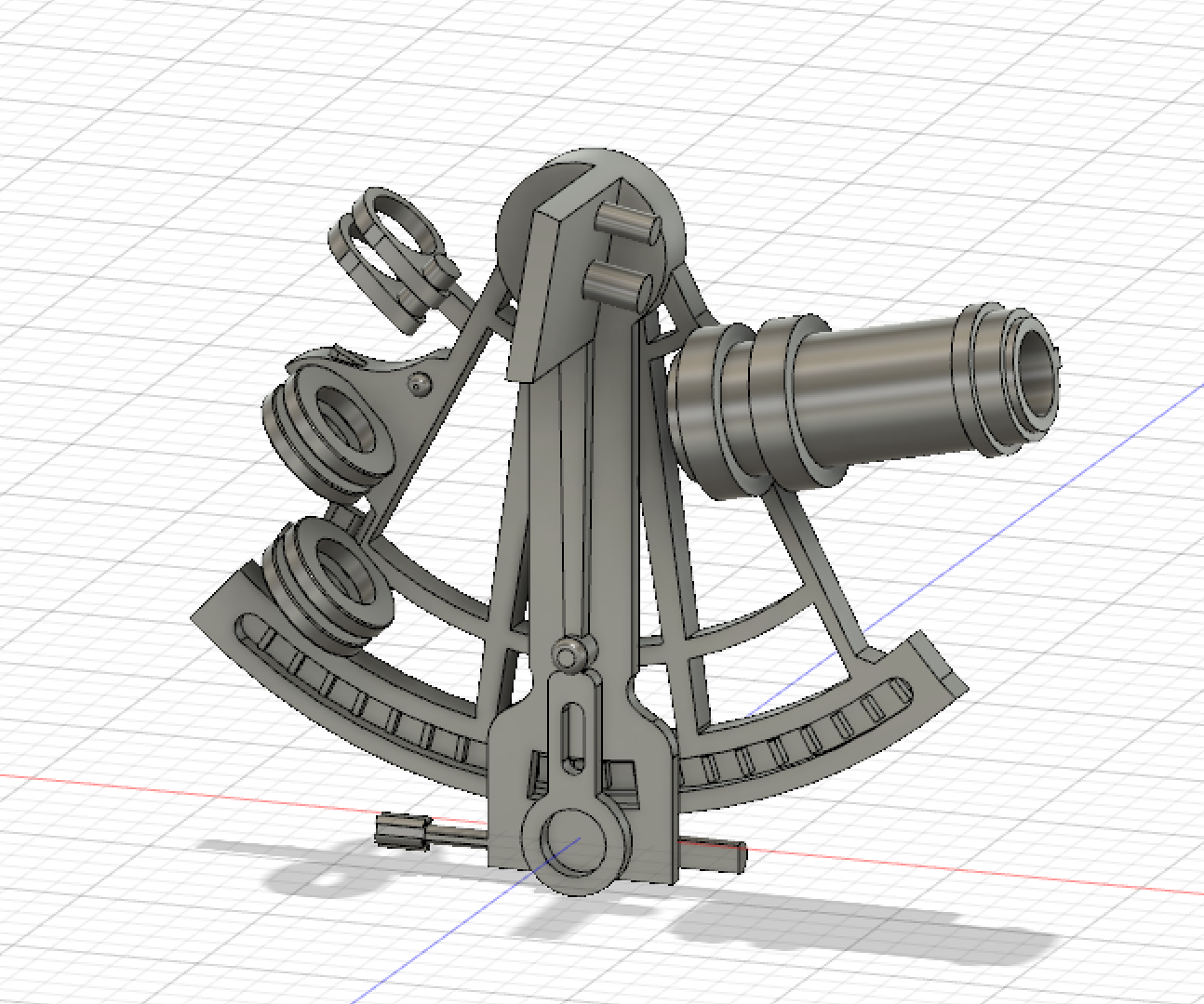 【3Dデータ】六分儀 1/24サイズ