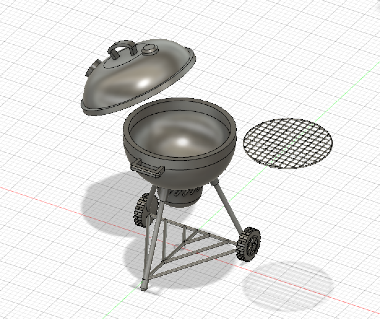 【3Dデータ】BBQグリル 1/24サイズ
