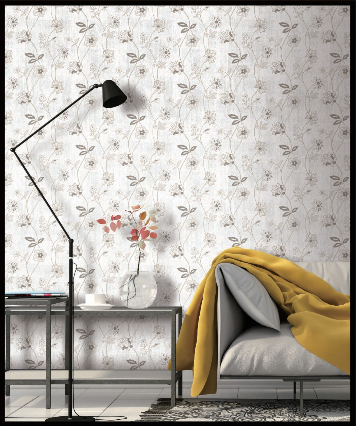 Floral Art Texture Wallpaper