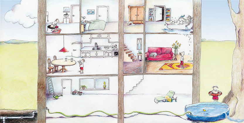 water willewete water illustratie barbara van rheenen