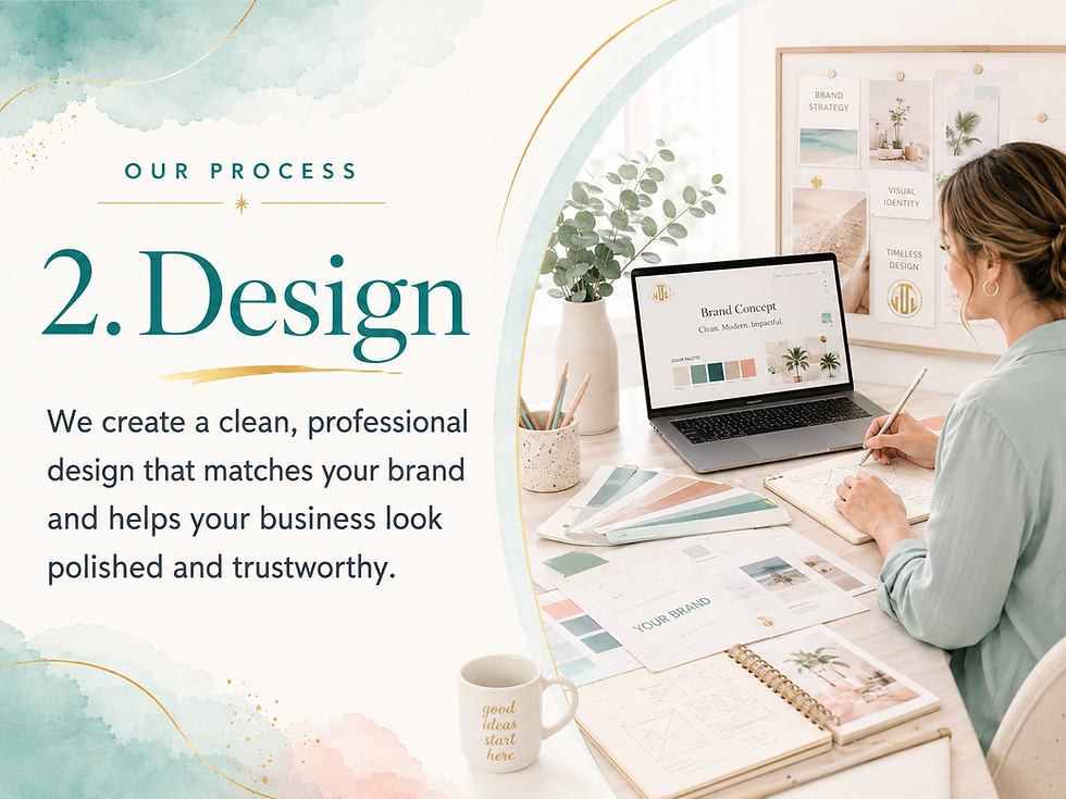 Website Redesign Modern website redesign concept showing a refreshed digital layout for a professional online presence.