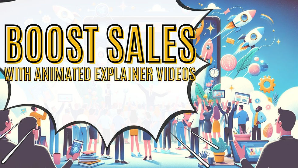 Boost sales with animated explainer video