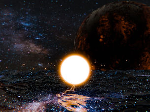 [1 HOUR] VJ Loop 3D Animation [4k Ultra HD] | SciFi Space Ocean + AI Generated Music