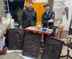 Castlethorpe Public Art Sculpture Metal Finishing