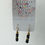 Thumbnail: Black and Gold Recycled Trash Plastic and Reclaimed Beads Earrings