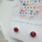 Thumbnail: Shimmery Sparkle Pink 6mm Circle Post Earrings in Gold (E241)