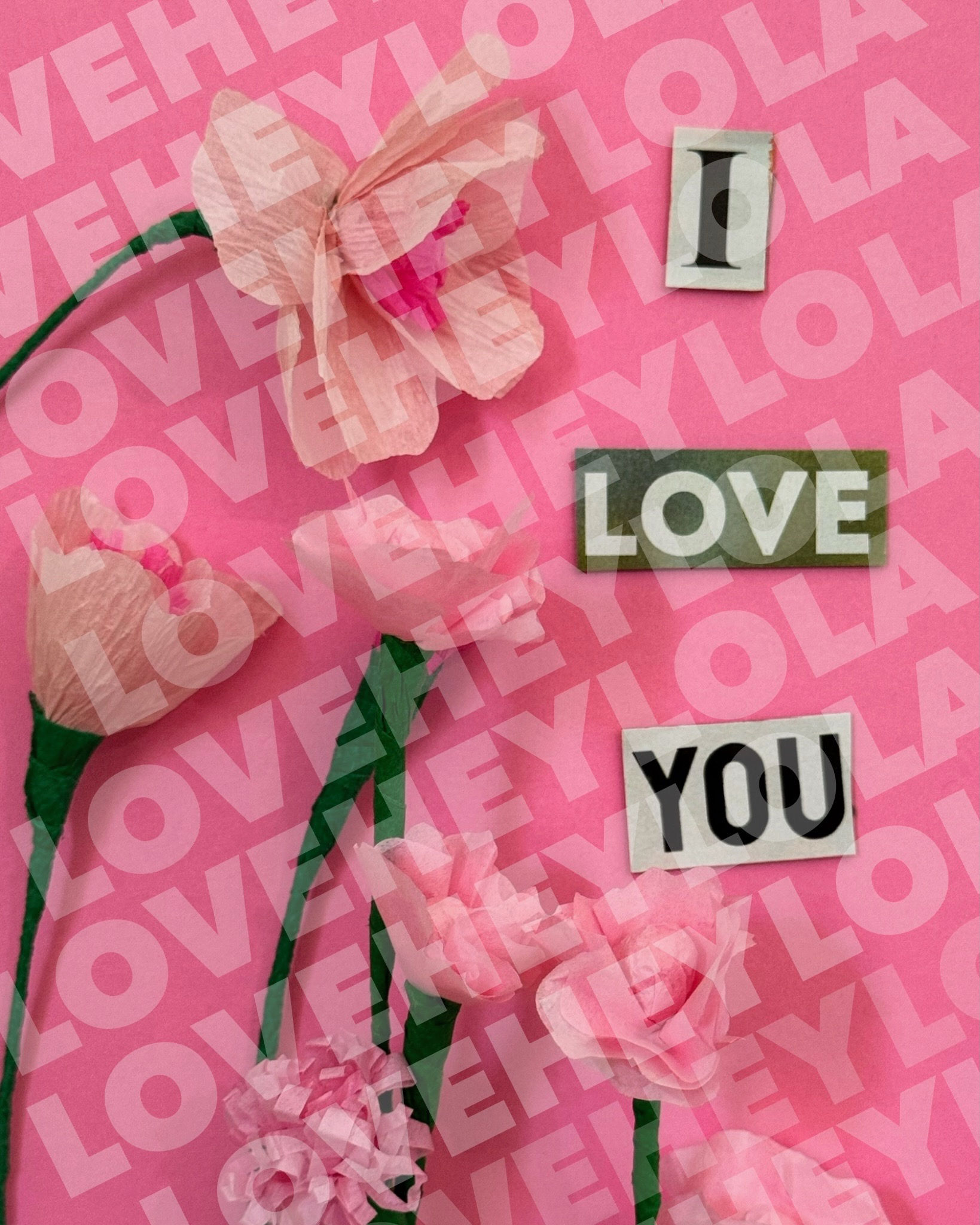 Help Support Recycling Education With "I Love You" Digital Print