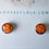 Thumbnail: Orange You Glad 8mm Circle Post Trash Stud Earrings in Sil