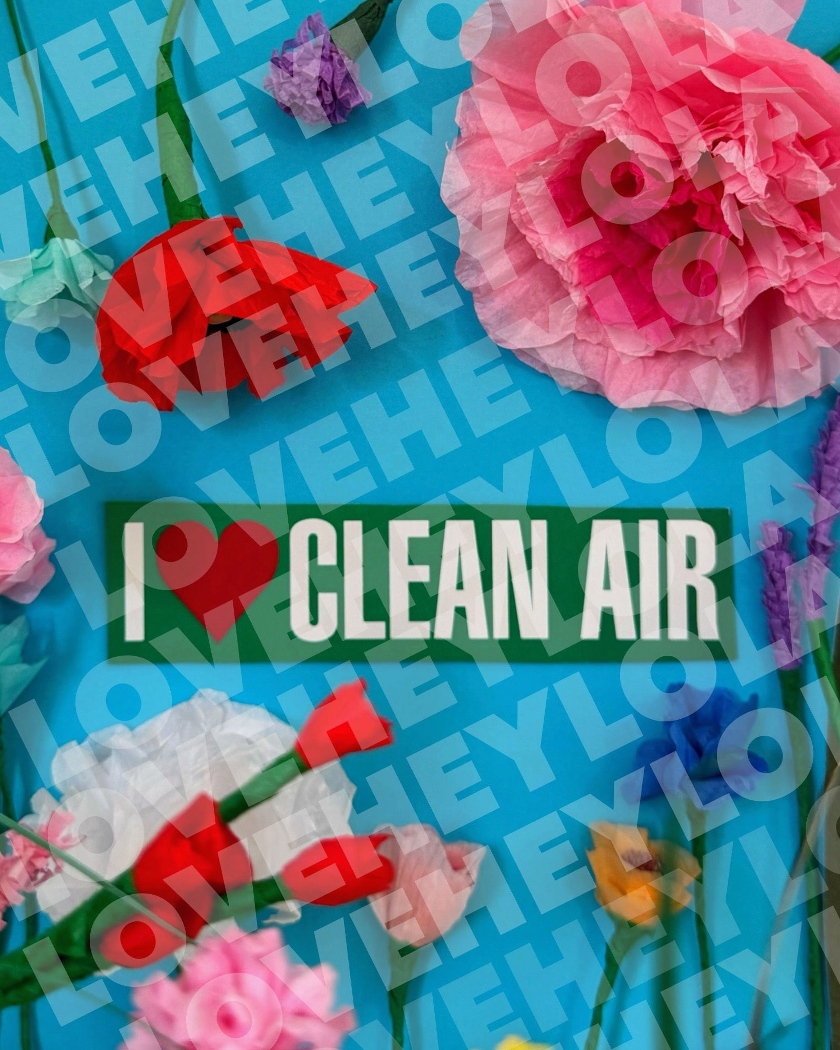 "I Love Clean Air" Digital Print