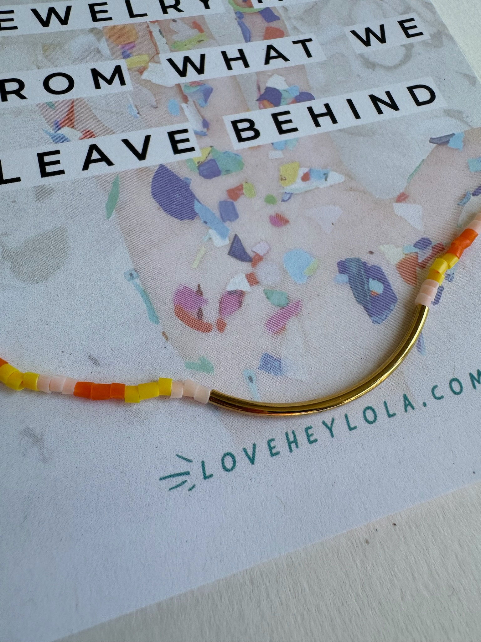 Adjustable Candy Corn String Bracelet in Orange Yellow and White