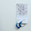 Thumbnail: Oval Hoop Earrings in Silver with Recycled Blue Disc Beads