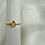 Thumbnail: Sunshine Yellow and Gold Teardrop Stacking Ring Sz 7 and 8 (003-DR)