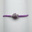 Thumbnail: Purple Violet Stretchy Recycled Cord Turtle Bracelet