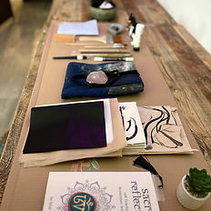 An art class table in Chichester