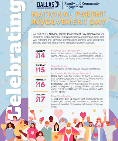 Dallas National Parental Involvement Day