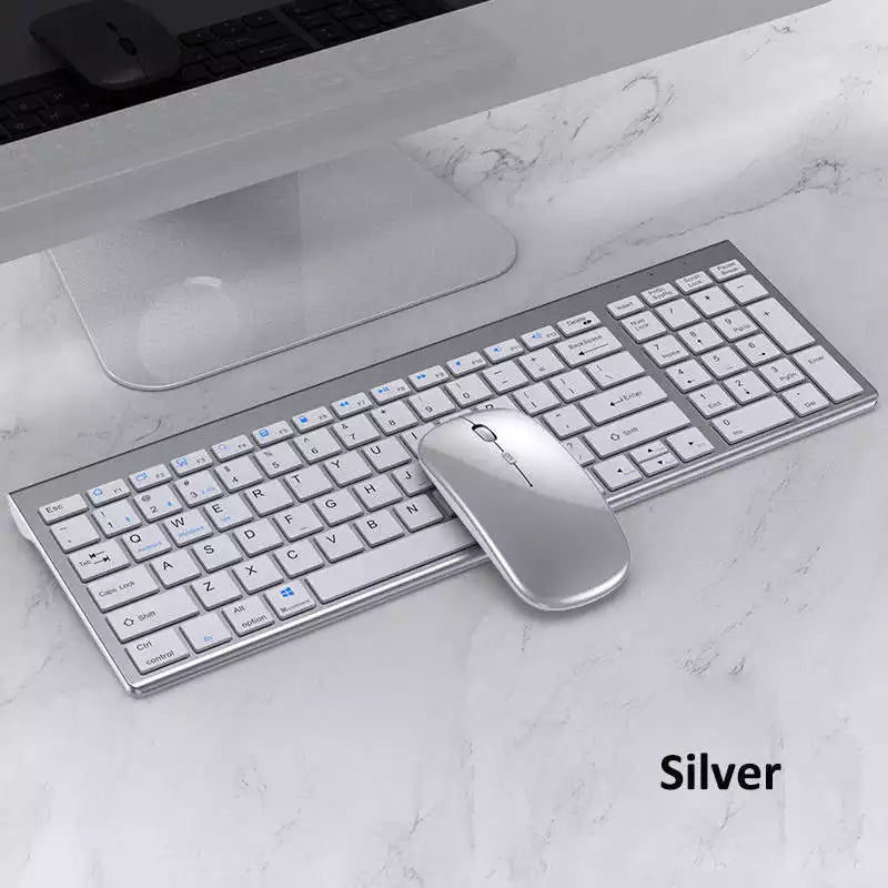 Thumbnail: High quality 2.4G Bluetooth wireless rechargeable mouse keyboard combos