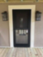 Exterior door and storm door installation