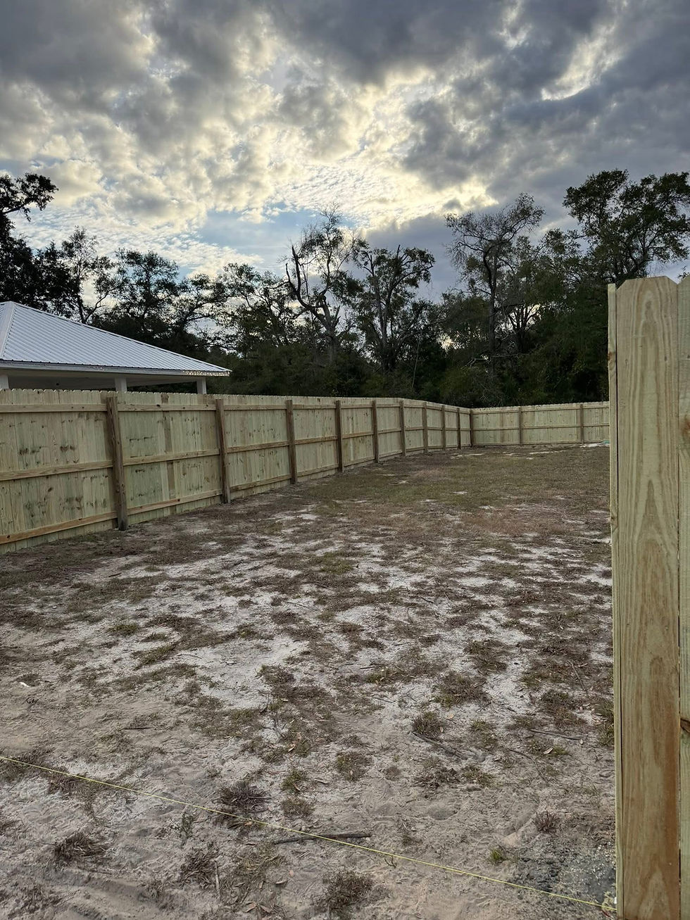 privacy wood fence installation