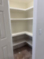 Custom pantry shelving