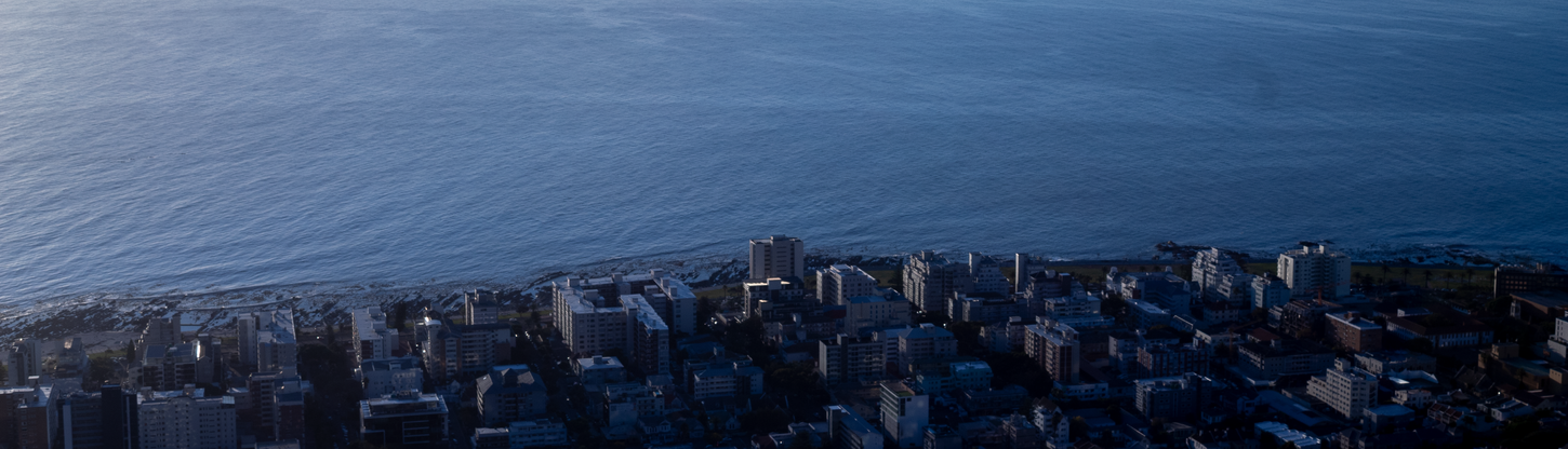 View of Sea Point, Cape Town from Signal Hill.