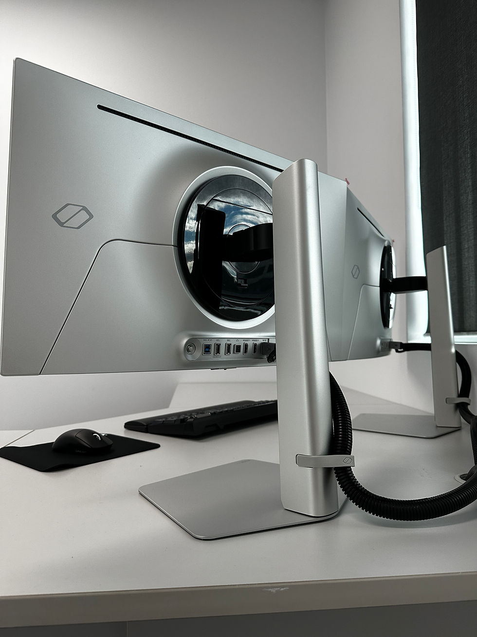 Custom high performance business workstation with dual OLED monitors installed by BITS Melbourne for a Melbourne business
