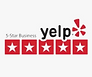 Yelp log showing always local ac has five star reviews