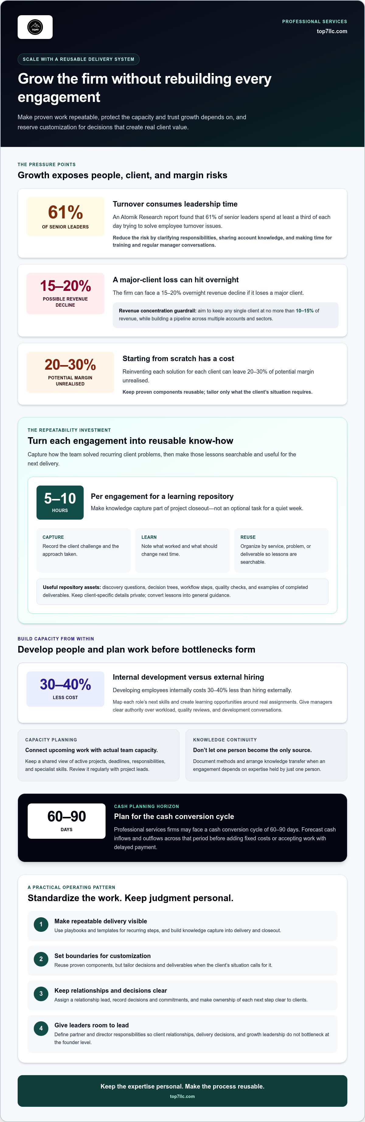 How to scale a professional services firm