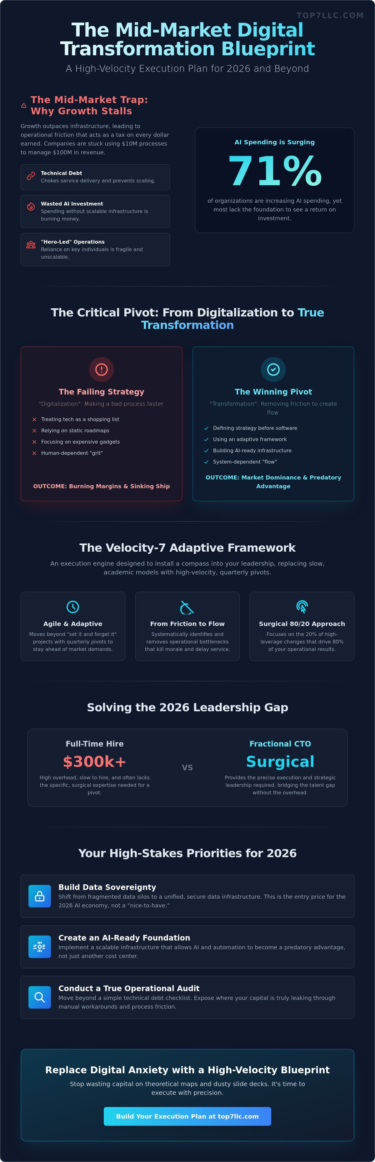 Digital transformation strategy for mid-market